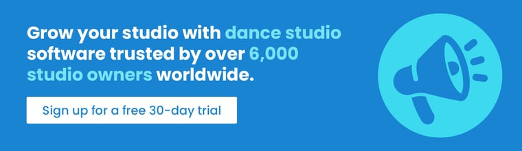 Grow your studio with dance studio software trusted by over 6,000 studio owners worldwide. Sign up for a free 30-day trial.