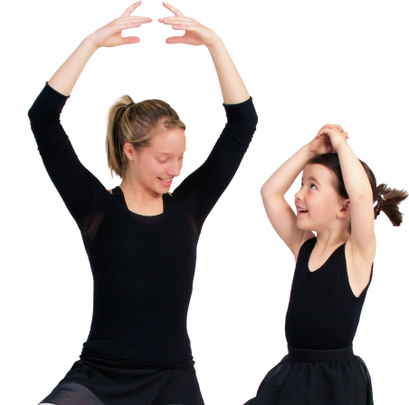 teacher and student in a dance pose