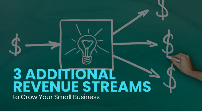 Use these three additional revenue streams to help grow your small business. 